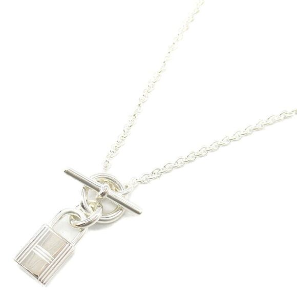 Hermes Amulet Cadena Necklace Silver 925 - Picture 1 of 7